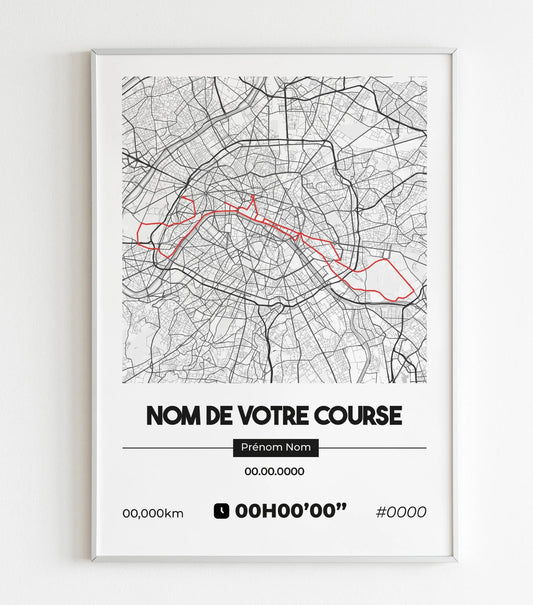 Affiche Running | Poster course à pied et trail personnalisé Art of Pitch