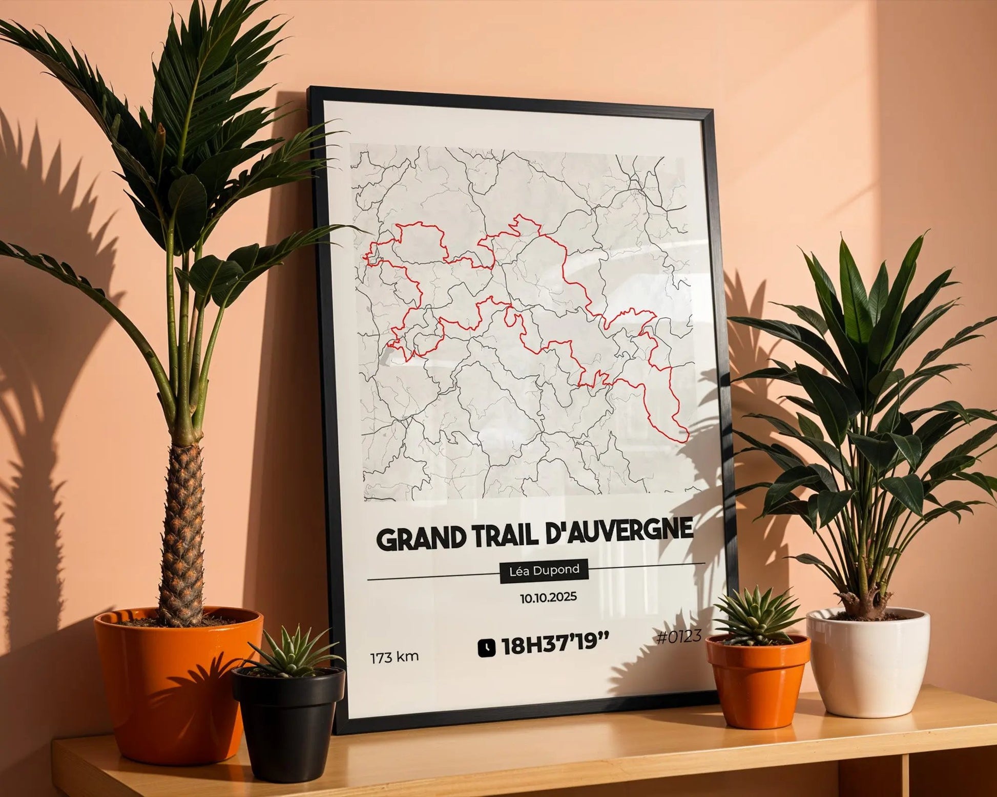 Affiche Running | Poster course à pied et trail personnalisé Art of Pitch