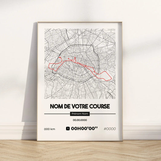 Affiche Running | Poster course à pied et trail personnalisé Art of Pitch