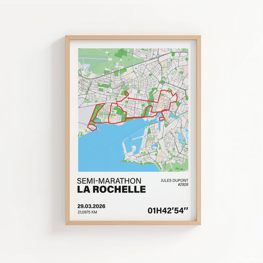 Affiche Semi-Marathon de la Rochelle Art of Pitch