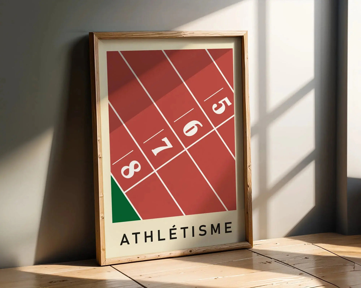 Athlétisme | affiche minimaliste de sport (Copie) Art of Pitch