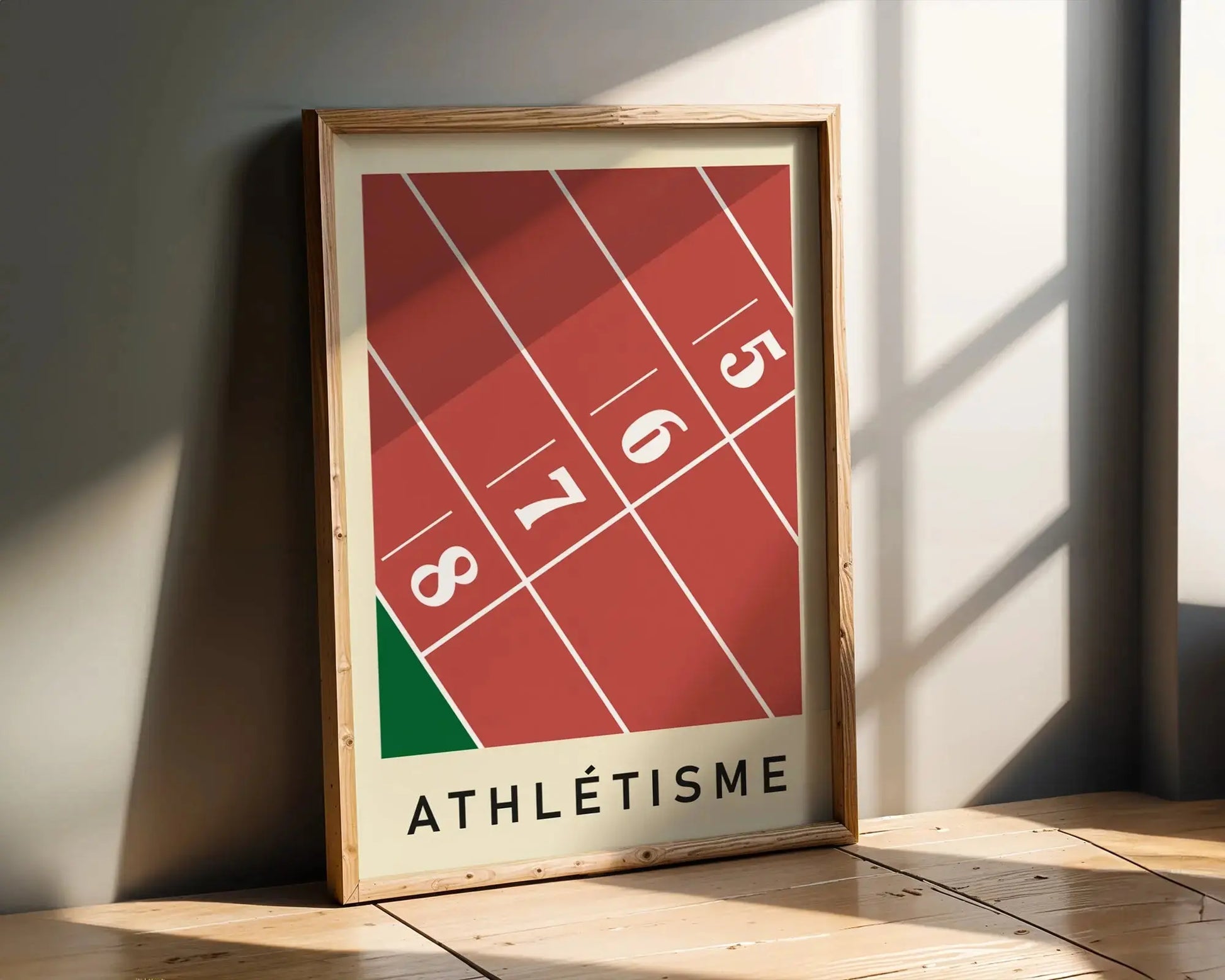 Athlétisme | affiche minimaliste de sport (Copie) Art of Pitch