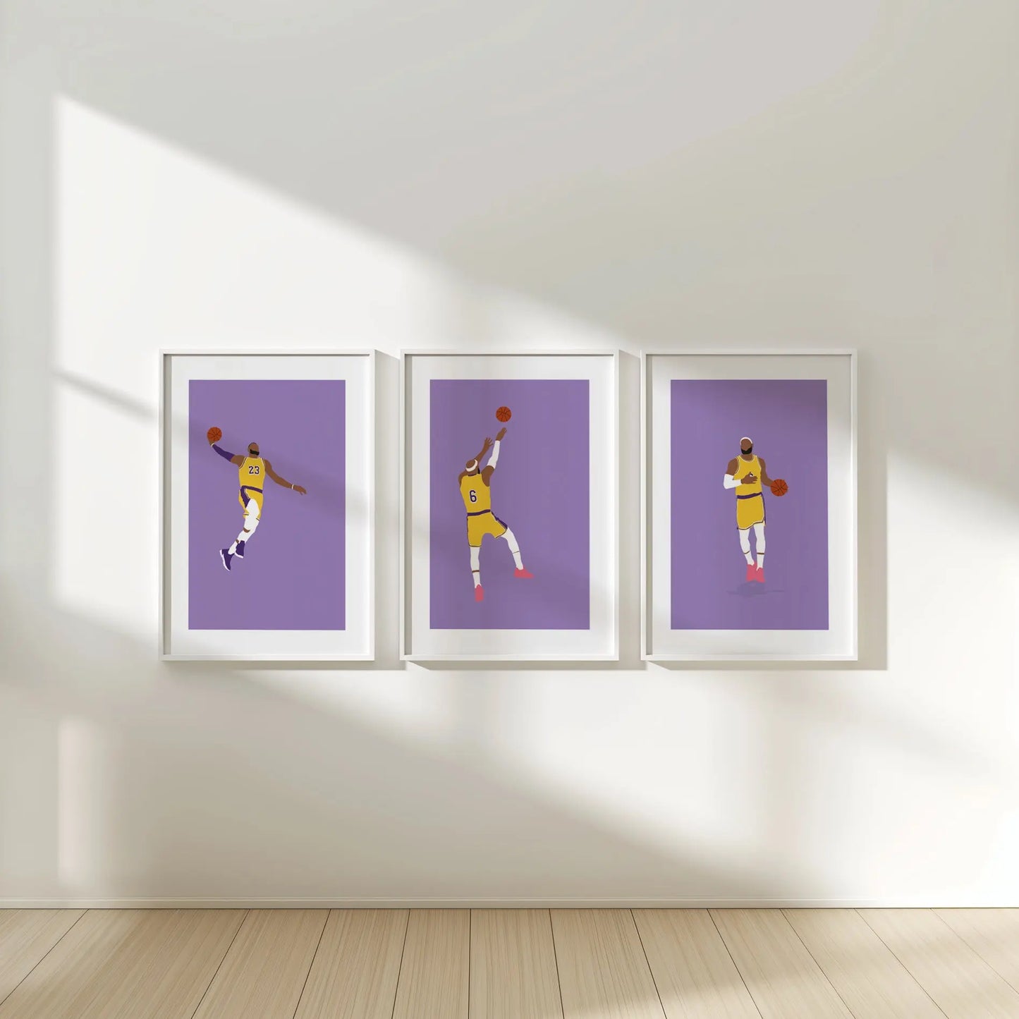 Triptyque affiches Lebron James