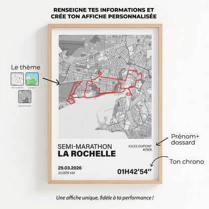 Affiche Semi-Marathon de la Rochelle Art of Pitch