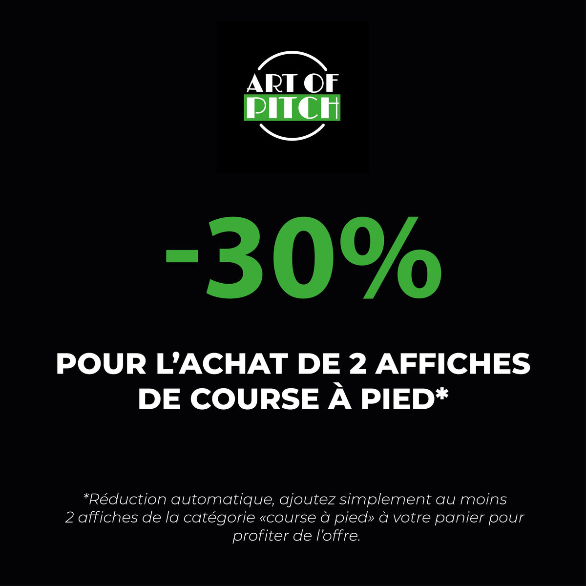 Affiche course à pied avec photo - Cadeau coureur (Copie) Art of Pitch