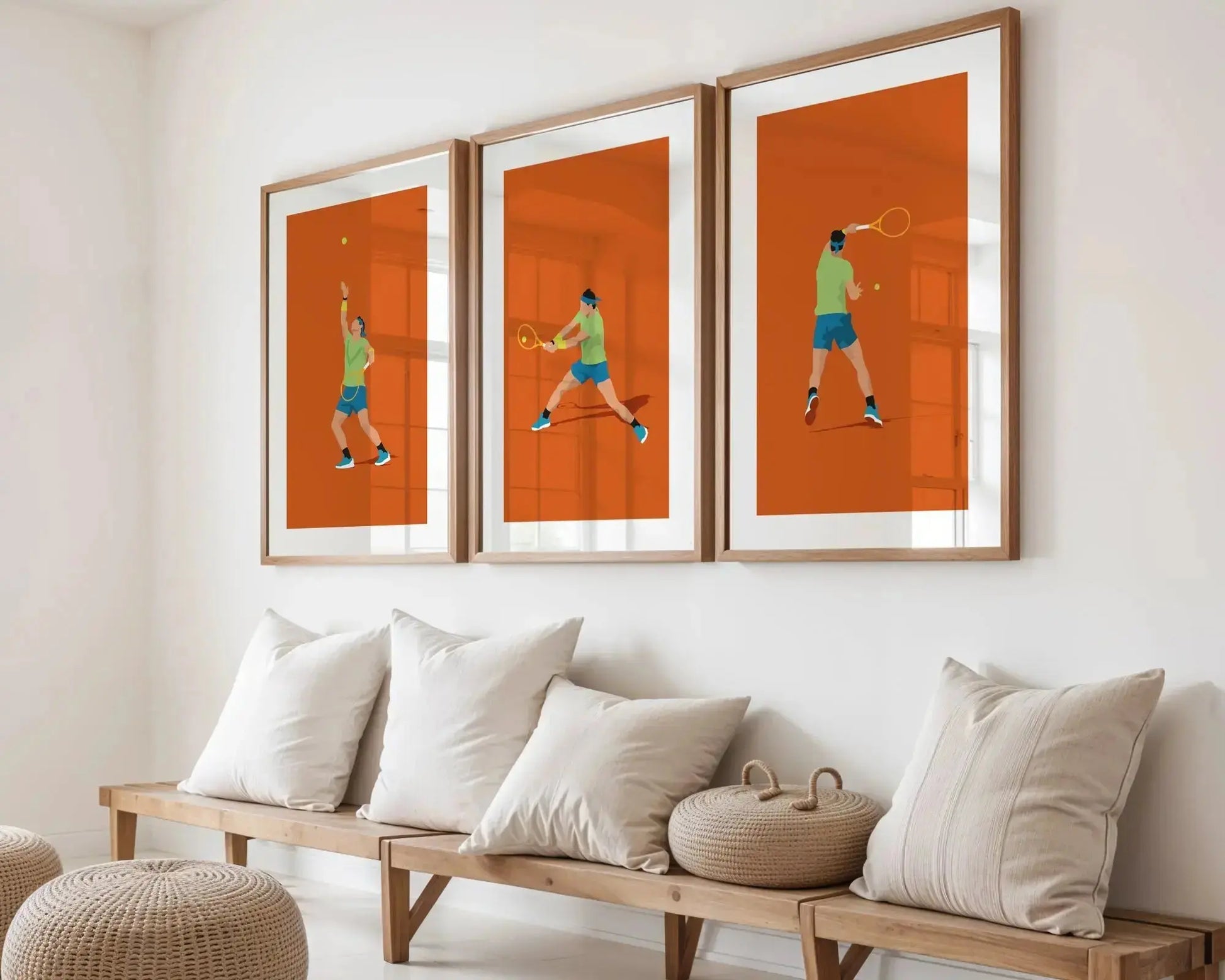 Roi du tennis | Affiches minimalistes tennis (Copie) Art of Pitch