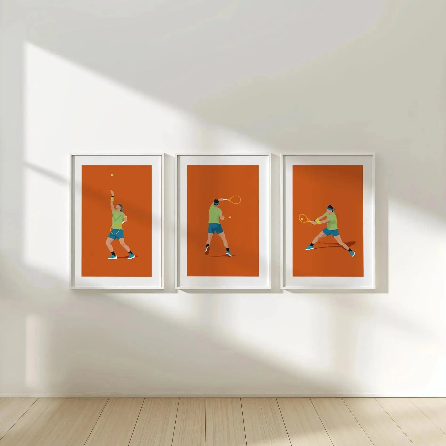 Roi du tennis | Affiches minimalistes tennis (Copie) Art of Pitch
