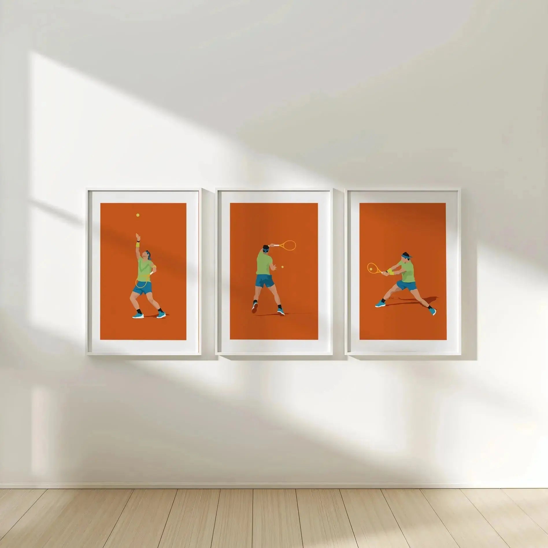 Roi du tennis | Affiches minimalistes tennis (Copie) Art of Pitch