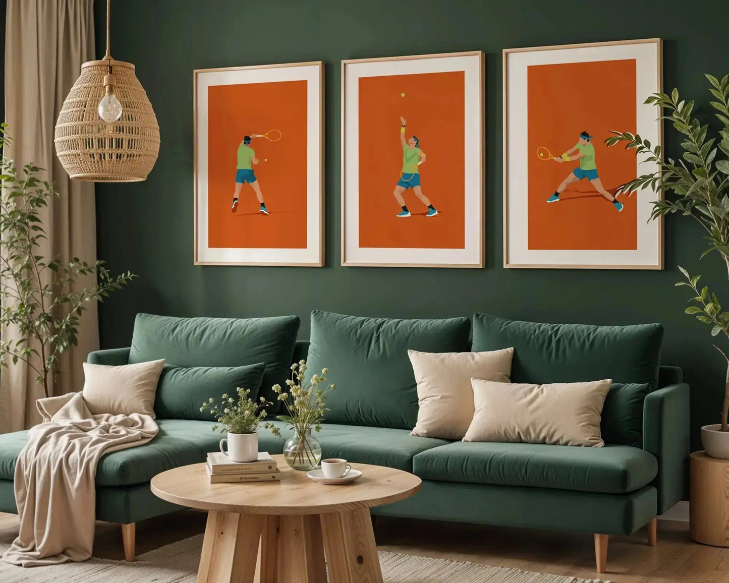Roi du tennis | Affiches minimalistes tennis (Copie) Art of Pitch
