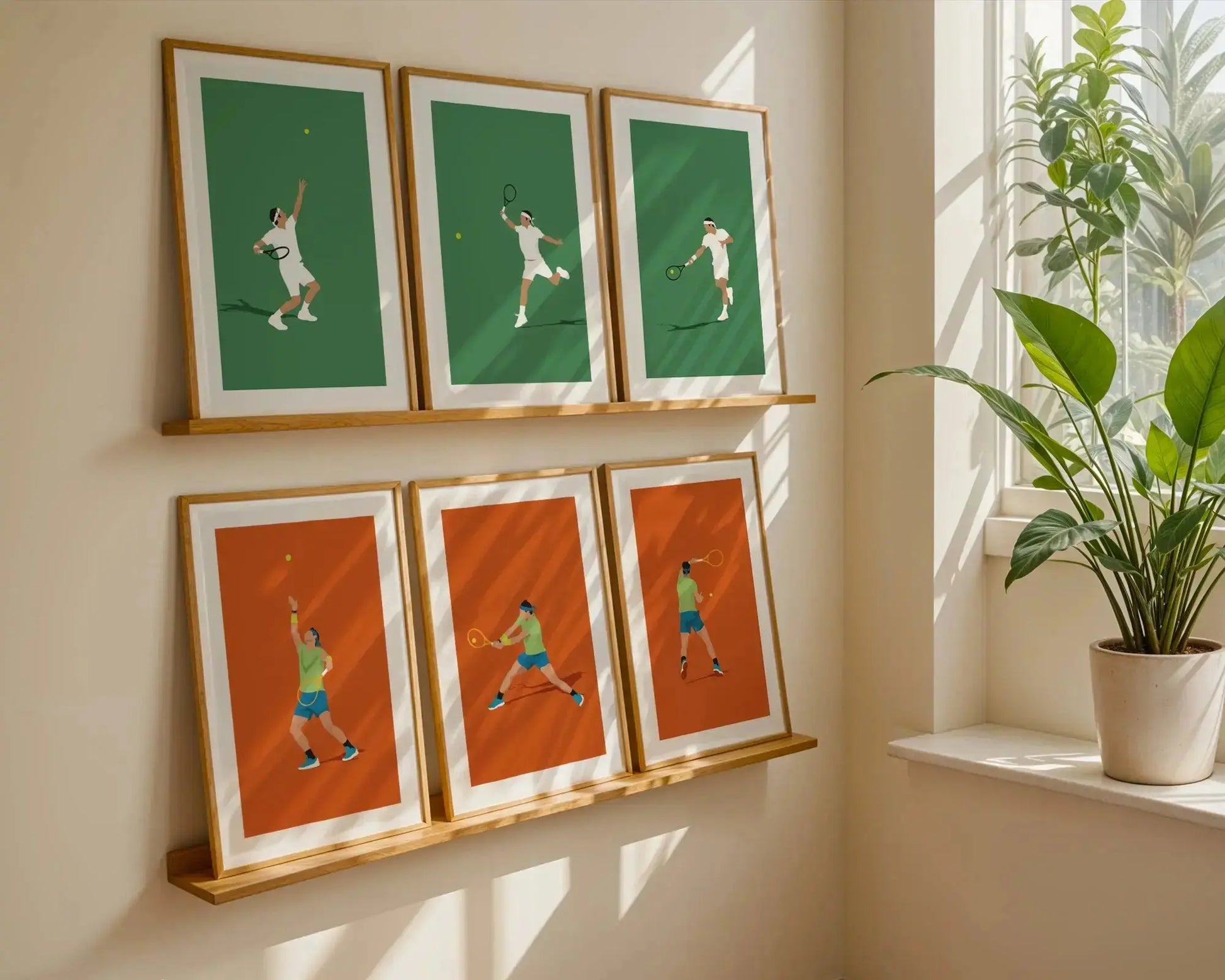 Roi du tennis | Affiches minimalistes tennis (Copie) Art of Pitch