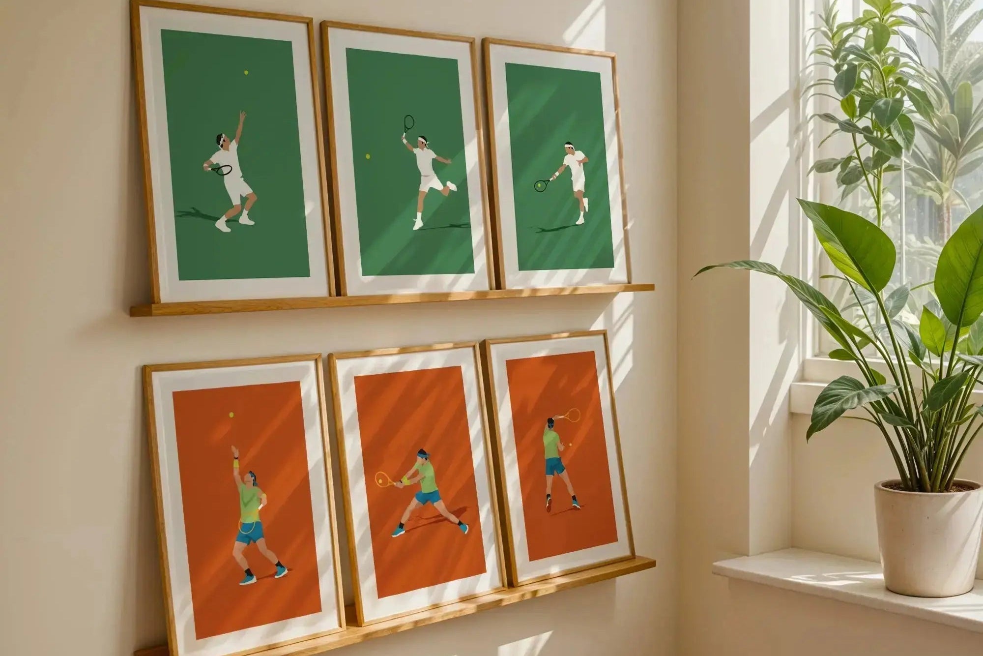 Roi du tennis | Affiches minimalistes tennis (Copie) Art of Pitch