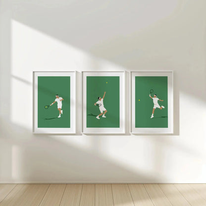 King of tennis | Affiche minimalistes tennis Art of Pitch