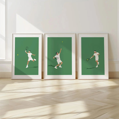 King of tennis | Affiche minimalistes tennis Art of Pitch