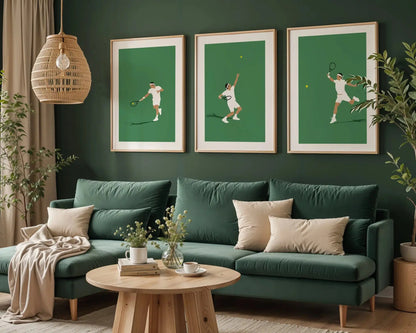 King of tennis | Affiche minimalistes tennis Art of Pitch