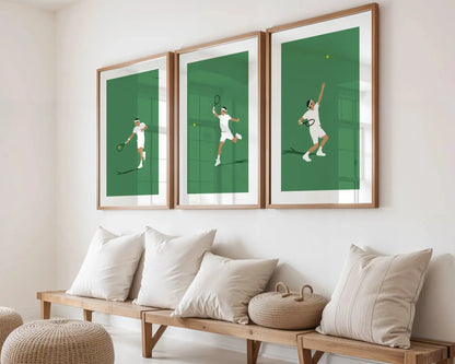 King of tennis | Affiche minimalistes tennis Art of Pitch