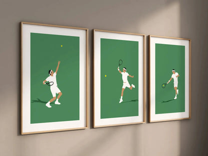 King of tennis | Affiche minimalistes tennis Art of Pitch