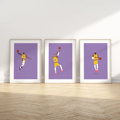 Triptyque affiches basketball